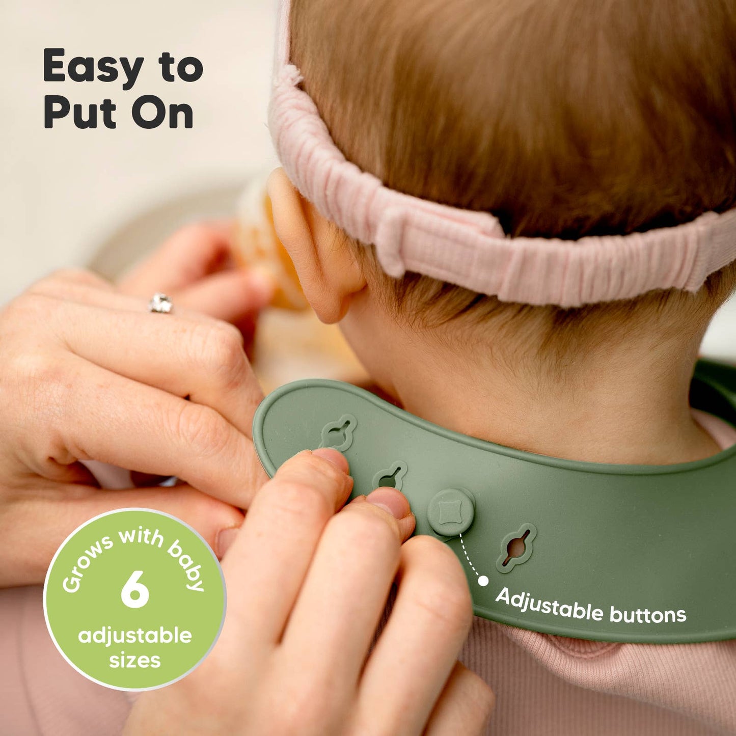 2-Pack Prep Silicone Bibs for Babies and Toddlers