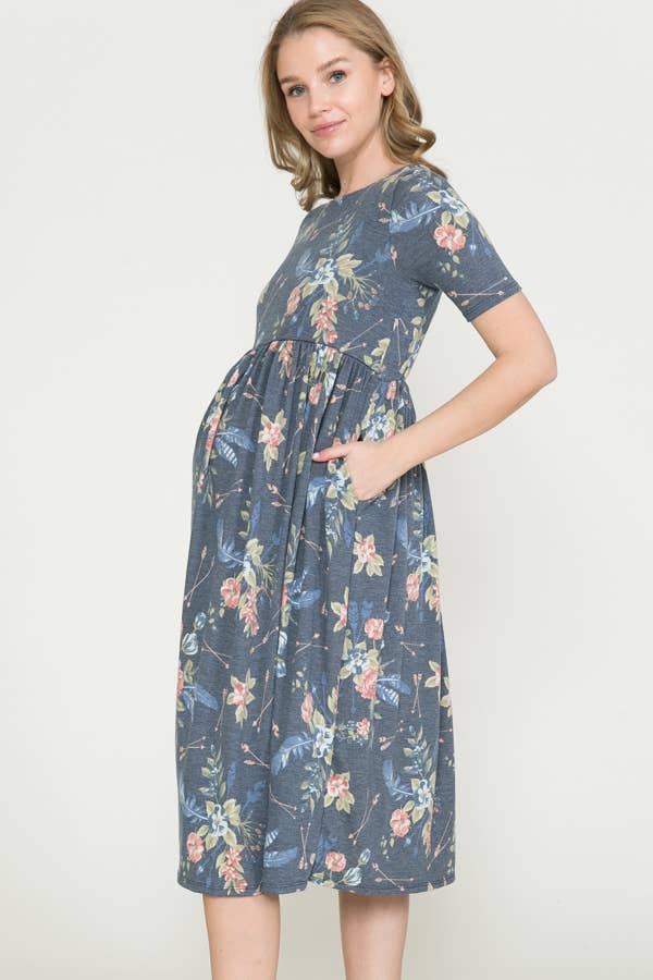 Maternity Spring Floral Dress