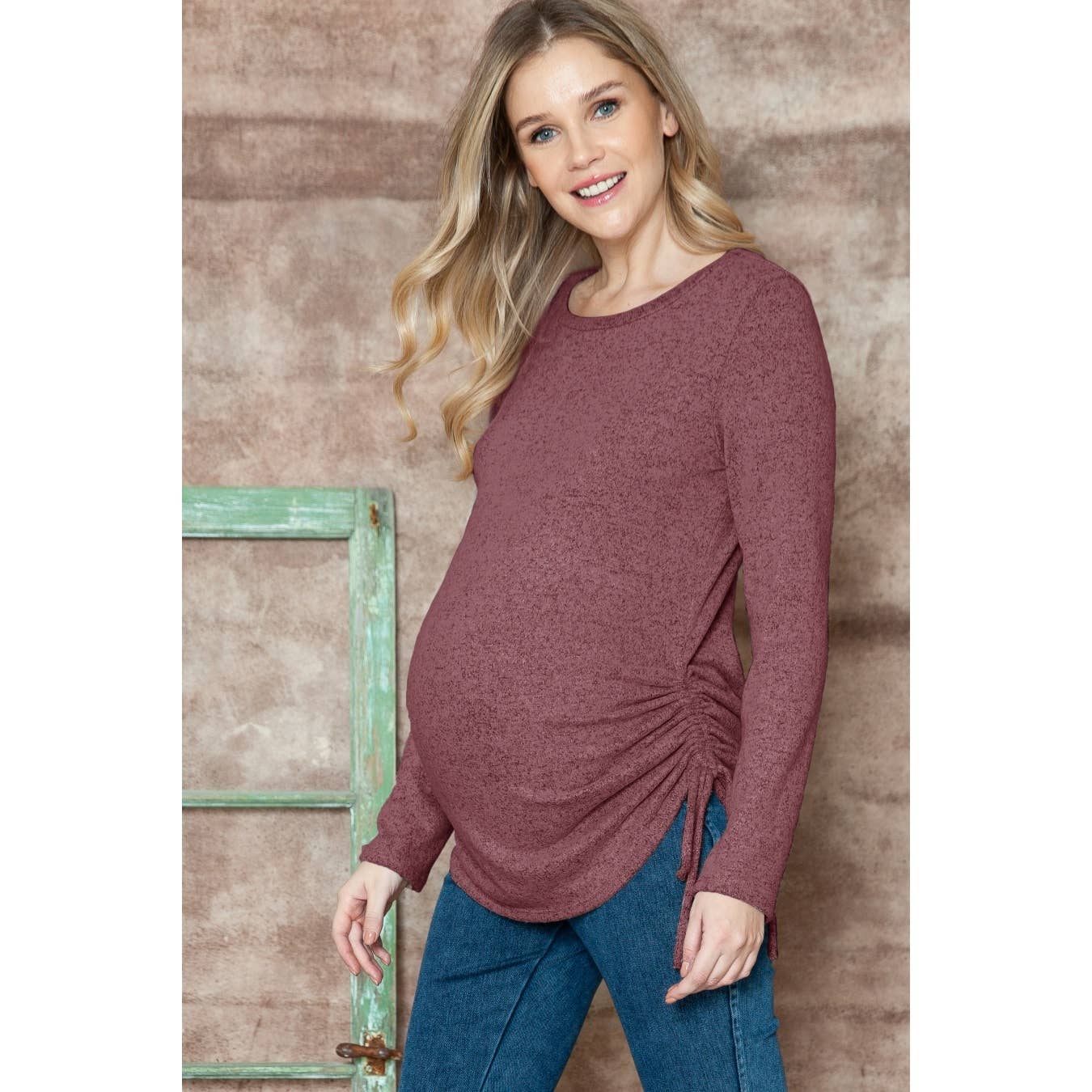 Maternity Basic Long Sleeve Top