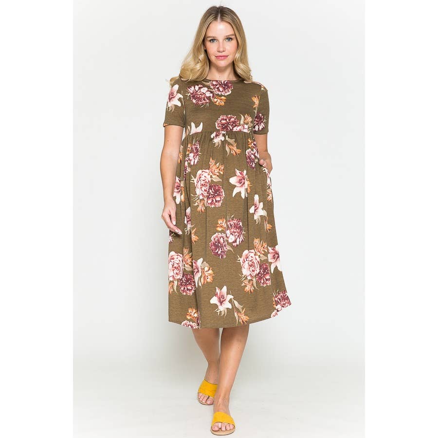 Maternity Spring Floral Dress