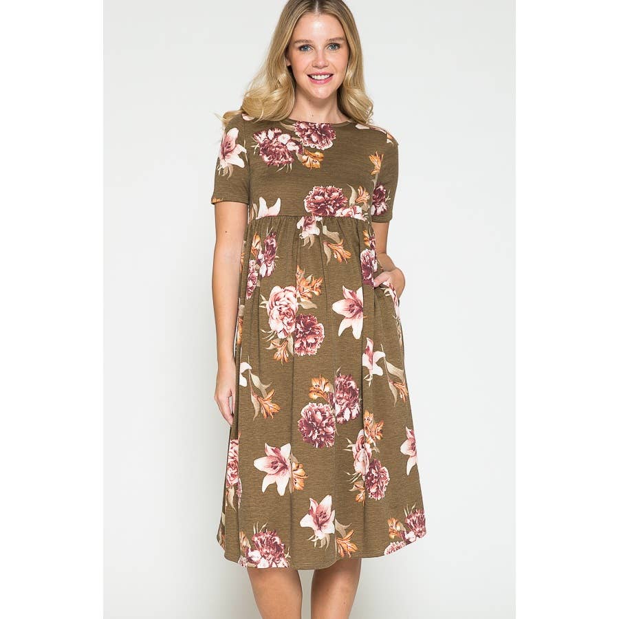 Maternity Spring Floral Dress