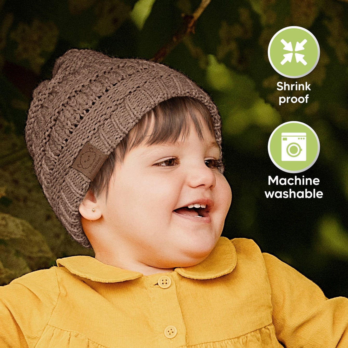 KeaBabies 3-Pack Warmzy Baby Beanies