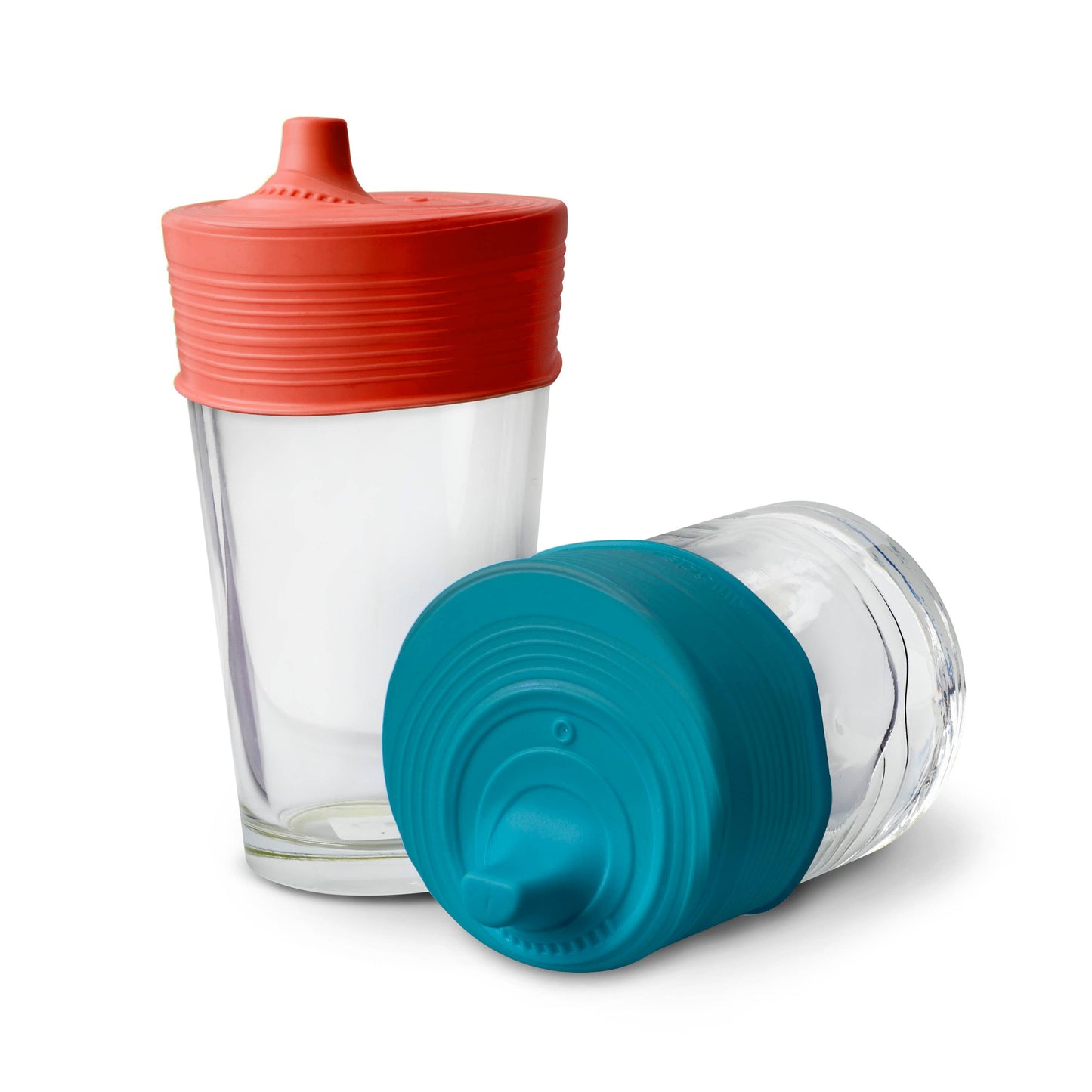 Stretchy Silicone Lids with Sippy Spout 2pk