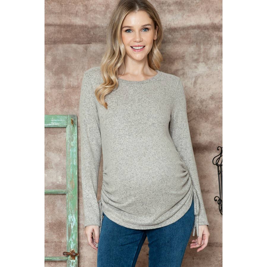 Maternity Basic Long Sleeve Top