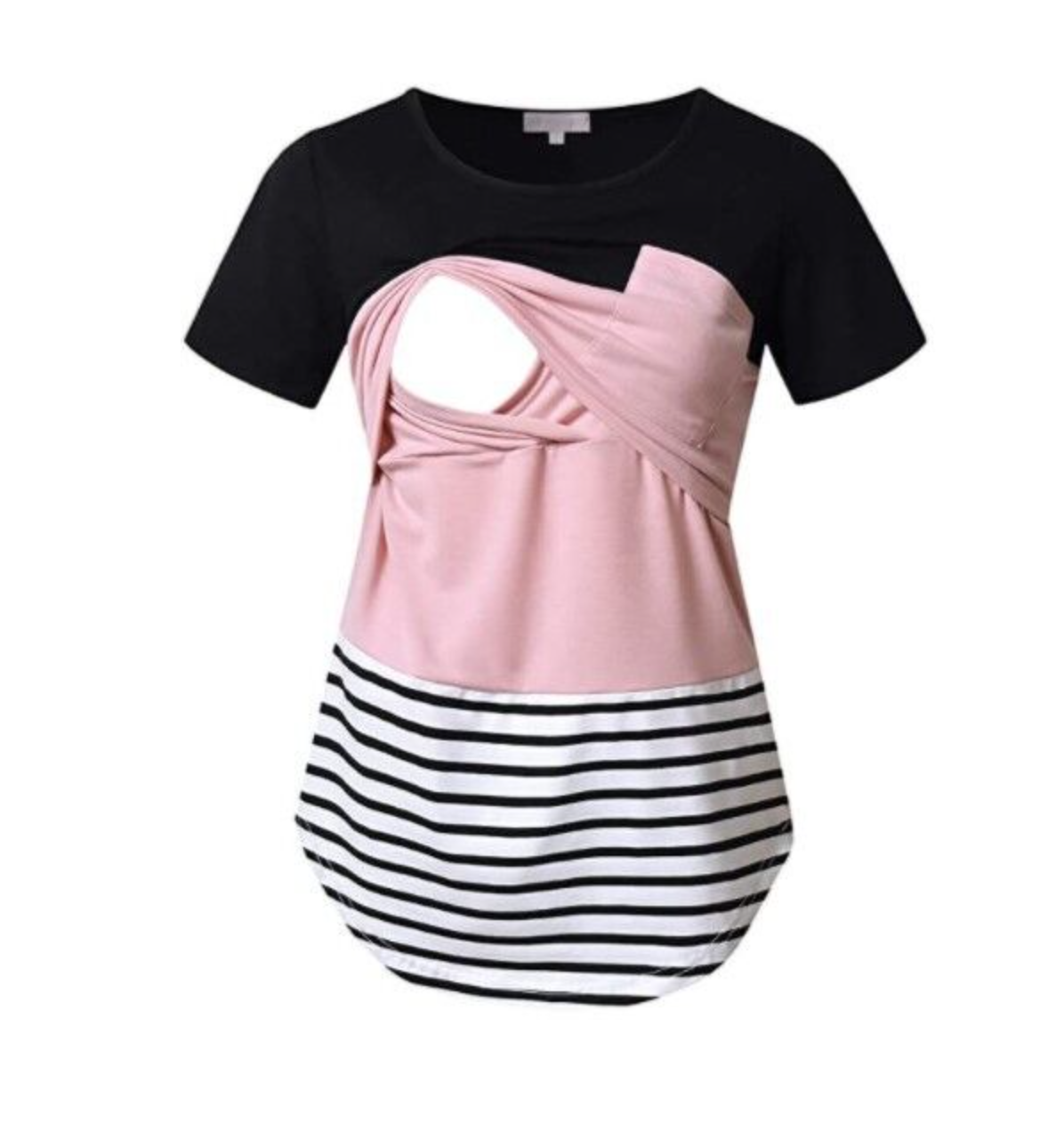 Striped Maternity and Nursing Shirt