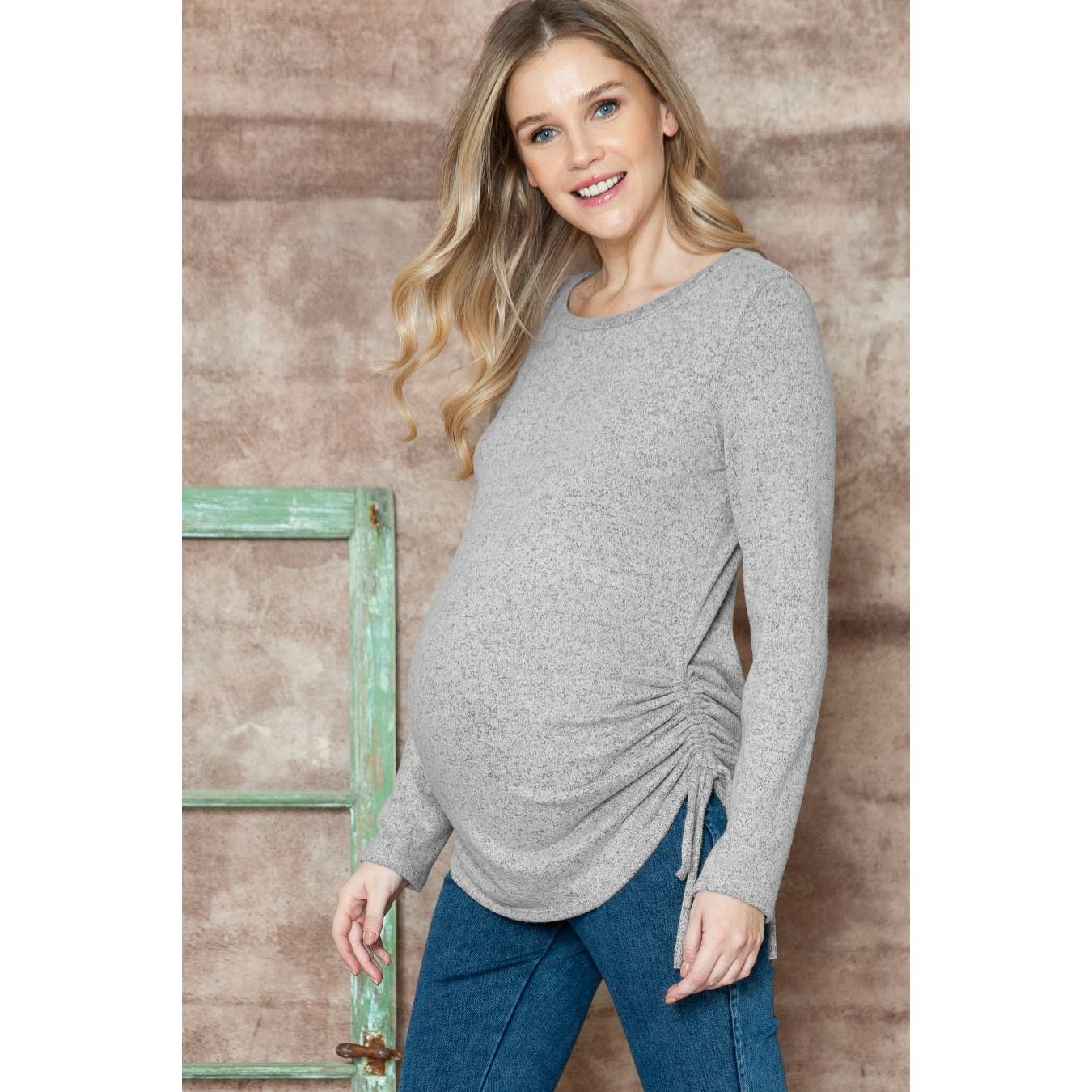 Maternity Basic Long Sleeve Top