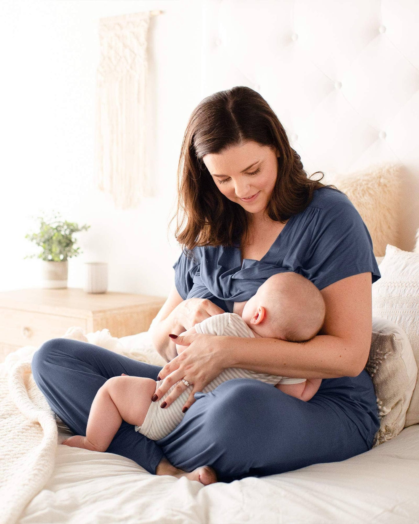 Davy Ultra Soft Maternity & Nursing Pajamas Sleepwear Set