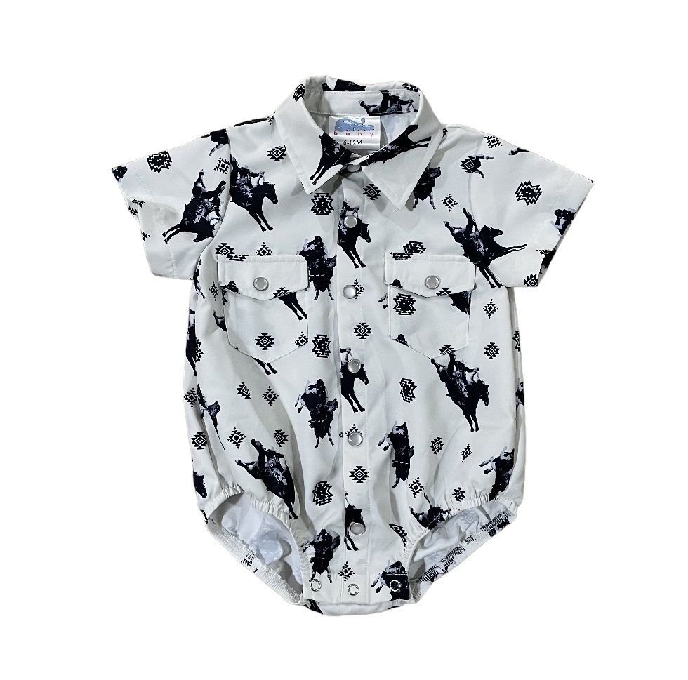 Timey Pearl Snap Onesie Baby (0-18M)